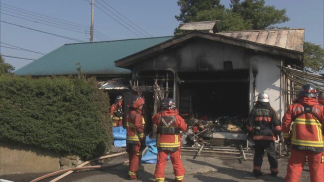 「ドラム缶から火が出て建物に」住宅など全焼　焼け跡から遺体　住人男性か　福島・会津若松市|TBS NEWS DIG