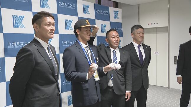 【ソフトバンク】「開幕1軍を目指せるように」即戦力右腕ドラ2稲川竜汰投手へ指名あいさつ|TBS NEWS DIG