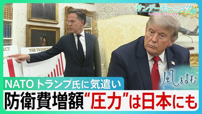 トランプ氏の要求にNATO懸命の気遣い　背景にヨーロッパの厳しい現実　各国軍事費GDP比5%へ引き上げ表明　“圧力”は日本にも 「再軍備」は世界にどんな影響を…【サンデーモーニング・風をよむ】|TBS NEWS DIG