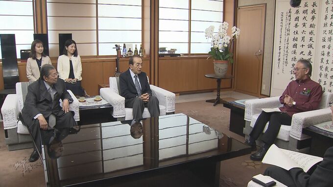 今月29日開幕のダイキンオーキッド　ダイキン工業の井上会長らが玉城知事に大会PR　|　沖縄のニュース｜RBC 琉球放送