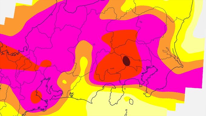 【関東甲信】26日昼前～27日にかけ　大気の状態が非常に不安定　雷を伴った激しい雨や非常に激しい雨の降る所が【雨と風のシミュレーション・発雷確率】　|　山梨のニュース | ＵＴＹテレビ山梨