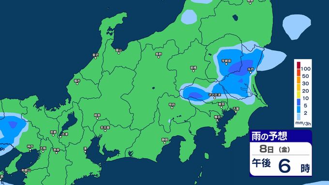 【大雨情報】関東甲信　「警報級の大雨の可能性」8日昼過ぎから夜遅くにかけ　大気の状態非常に不安定に【雨の予想シミュレーション】　関東北部60ミリ　関東南部80ミリ　甲信50ミリ（～9日午前6時　多い所）気象庁　|　SBC NEWS | 長野のニュース | SBC信越放送