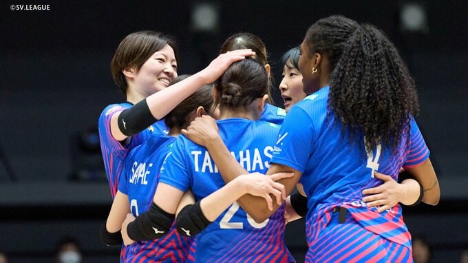 【SVリーグ女子】中田久美HCのSAGA久光が大阪MVとの激戦制し王手！「皆よくなかった（笑）明日で決めます」|TBS NEWS DIG