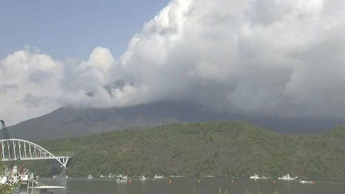 桜島で活発な火山活動　山体膨張も続く【きょう26日の降灰予報】鹿児島|TBS NEWS DIG