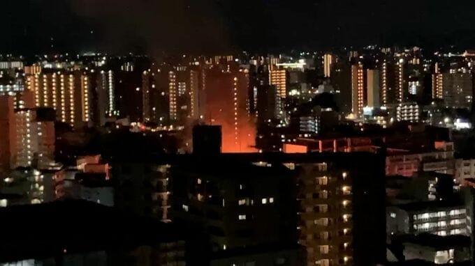 岡山市中心部で火災　住宅1棟が全焼　男性1人を救急搬送【岡山・北区大供表町】　|　岡山・香川のニュース | 天気 | RSK山陽放送