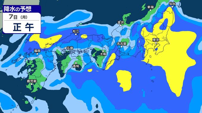 【気象情報】関東甲信　前線は7日ごろにかけ再び北上するおそれ「警報級の大雨」の可能性も　5日日中～6日はじめ雨は小康状態に【7日（月）までの3時間ごとの雨予想】　（4日午後4時20分・気象庁発表）|TBS NEWS DIG