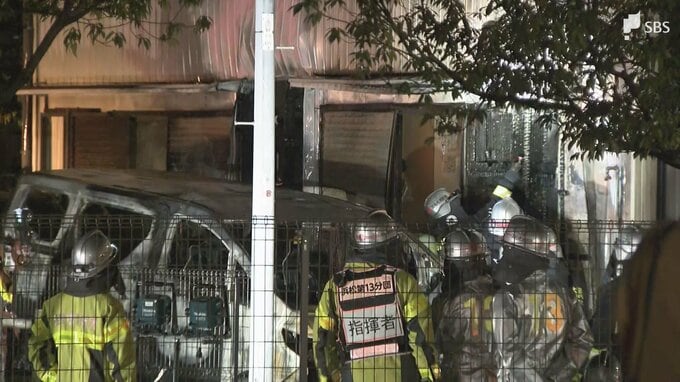 「バッテリー充電中に火が出た」乗用車から出火し全焼、近隣の車両3台も焼く さらに住宅も半焼＝浜松市中央区|TBS NEWS DIG