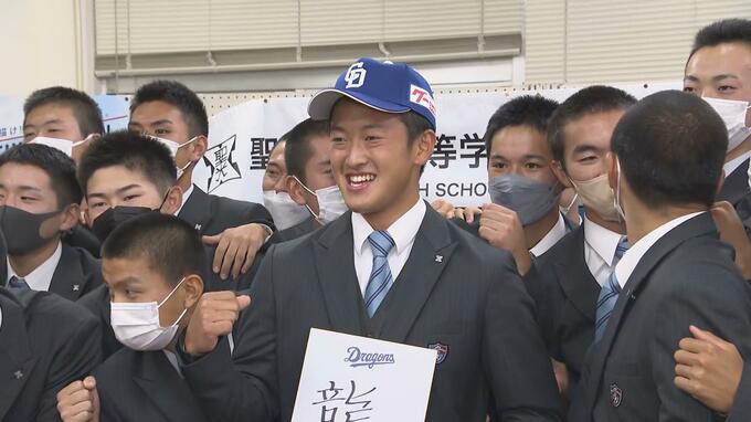 「将来は球界代表するキャッチャーに」聖光学院・山浅龍之介 中日からドラフト4位指名 福島県関係から6人指名|TBS NEWS DIG