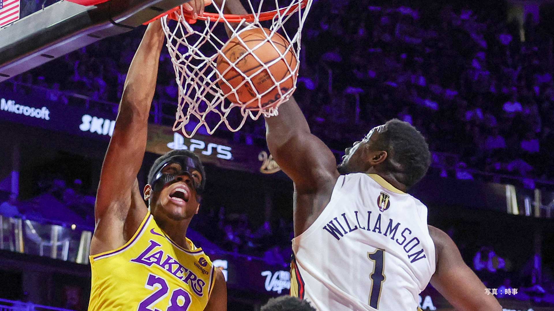 7500万円獲得に王手〝バットマン〟八村塁が豪快ダンクで躍動【NBA