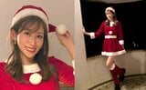 【 中川安奈 】 人生初 サンタコスプレを披露 「幸せなクリスマスになりますように」|TBS NEWS DIG