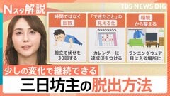 ついに発見したかも？「三日坊主の脱出方法」真面目な人ほど続かない…継続のコツは自分に優しく【Nスタ解説】| TBS CROSS DIG with Bloomberg