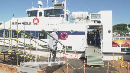 石川・輪島市の離島「舳倉島」 地震後運休の定期航路が1年7か月ぶりに