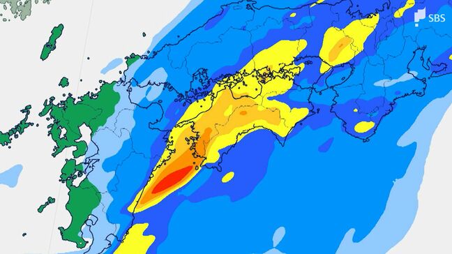 「線状降水帯」発生の可能性も 九州南部・奄美、四国、東海地方 台風や前線の影響で土砂災害や低い土地の浸水などに厳重警戒【大雨シミュレーション】|TBS NEWS DIG