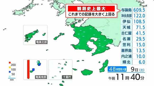 鹿児島・与論町に大雨特別警報　気象予報士解説|TBS NEWS DIG