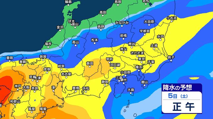 【今後の雨は？】関東甲信　「警報級の大雨」の可能性　3日明け方から5日頃にかけ　前線が南下　本州南岸付近に停滞する見込み【雨のシミュレーション】関東北部60ミリ　関東南部80ミリ　甲信100ミリ　伊豆諸島50ミリ（～4日午後6時・多い所）（2日午後4時23分気象庁発表）　|　SBC NEWS | 長野のニュース | SBC信越放送