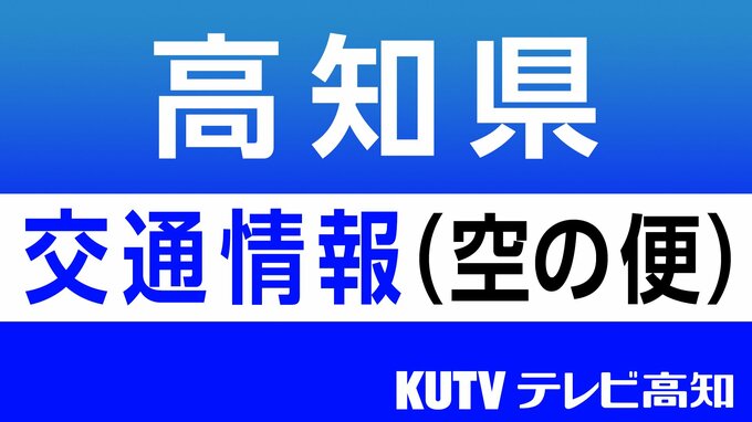 悪天候により全日空高知ー羽田便も1往復2便が欠航に|TBS NEWS DIG