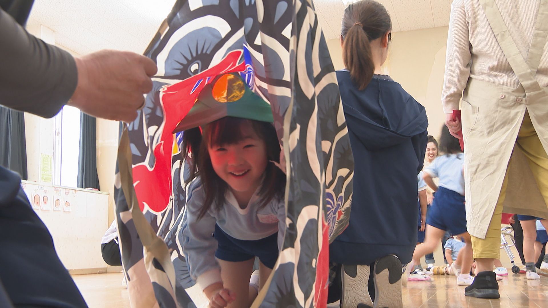 幼稚園で「こどもの日」イベント　園児134人が歓声　大分