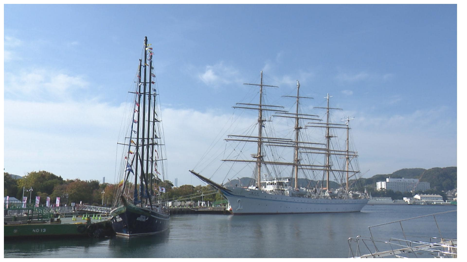 海王丸など国内外の3隻の帆船が参加 4年ぶりの長崎帆船まつり 今年は秋