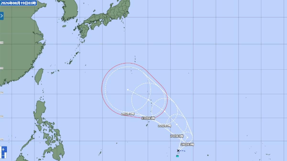【台風情報】新たな「台風のたまご」発生　24時間以内に台風へ　小笠原方面へ北上予…