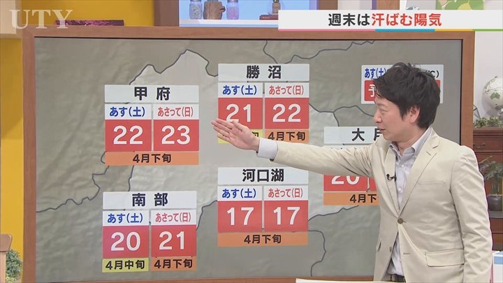 今週末は汗ばむ陽気でお花見日和　でも天気急変のおそれ　30日は花散らしの雨か　米津龍一気象予報士が解説　山梨