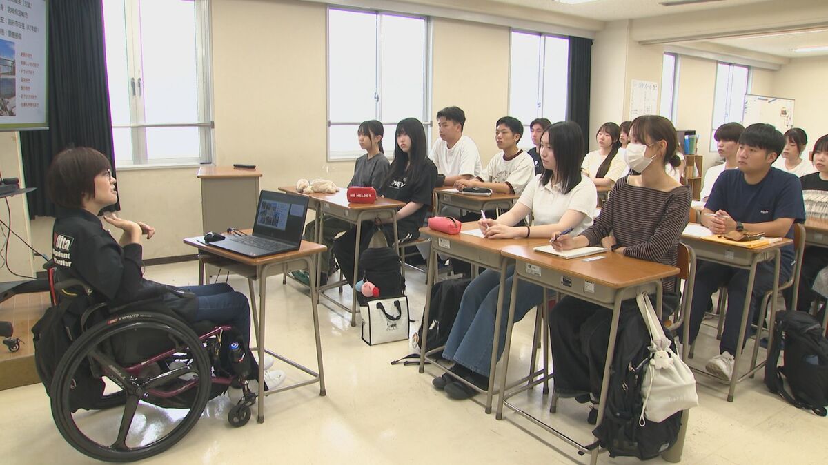 事故体験談や日常の不自由さを直接聞く特別授業　作業療法士目指す学生が障害者への理解深める