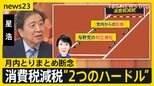 【消費税減税】月内とりまとめ断念「消費税1%」の行方は? 終盤国会が空転…議員定数削減や“中傷動画”答弁めぐり野党側が反発【news23】|TBS NEWS DIG