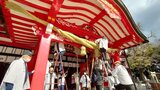 大分県大分市の神社でしめ縄の張り替え 迎春準備整う | 大分のニュース|OBS NEWS|大分放送