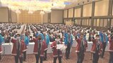 トヨタ系列のディーラー店が合同新年度出発式 23人の従業員代表が交通事故撲滅を宣言 | 山梨のニュース | UTYテレビ山梨