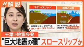 千葉で6日間に30回超の地震は「スロースリップ」か　今回の震源付近で過去にも確認【Nスタ解説】|TBS NEWS DIG