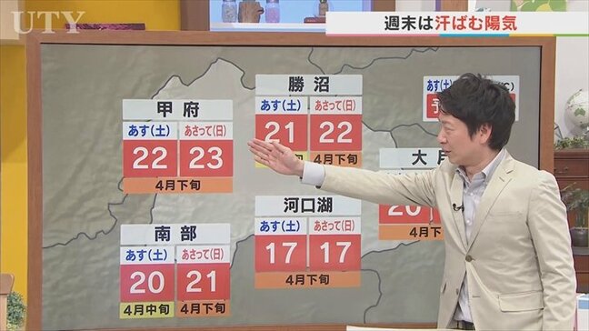 今週末は汗ばむ陽気でお花見日和　でも天気急変のおそれ　30日は花散らしの雨か　米津龍一気象予報士が解説　山梨|TBS NEWS DIG