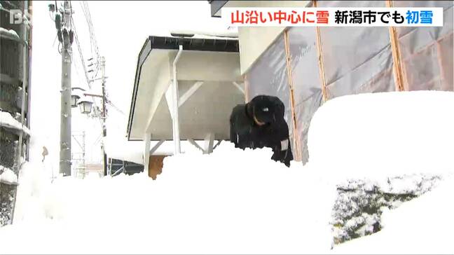 寒波襲来 新潟県内は山沿いを中心に雪 湯沢町では18cm 新潟市でも3日夜に初雪を観測|TBS NEWS DIG