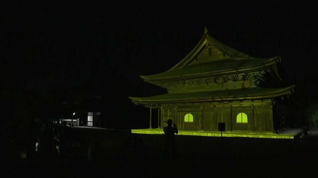 広島県初の「国宝を使ったプロジェクションマッピング」 制作は大学生が担当 11月の本番に向けテスト進む|TBS NEWS DIG