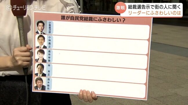 自民新総裁に求めることは？　街の人に聞きました　「若さ」「実績」「女性初」など理由は様々　富山|TBS NEWS DIG