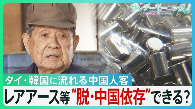 中国・春節連休 日本の観光地に“異変” タイ・韓国に流れる中国人客 中国産レアアース供給「3分の1」の工場も… 経済の“脱・中国依存”道筋は?【サンデーモーニング】|TBS NEWS DIG