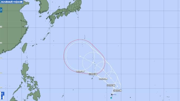 【台風情報】新たな「台風のたまご」発生　24時間以内に台風へ　小笠原方面へ北上予想　日本接近は【19日午前7時現在】|TBS NEWS DIG