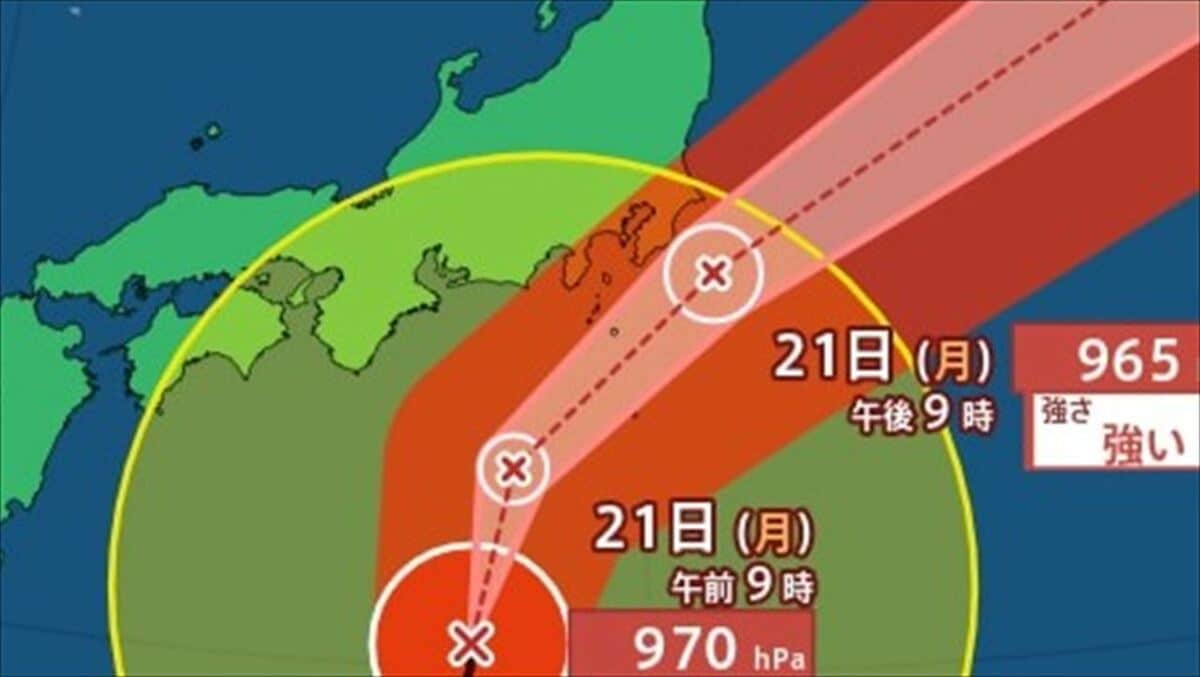 【線状降水帯】東京地方、伊豆諸島、神奈川県、山梨県、埼玉県、千葉県、茨城県　21日に発生のおそれ　半日前予測を発表　【気象庁　20日22時55分】