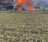 「建物の1階から火が出ている」納屋から出火…1人と取れず 富山・南砺市 | 富山のニュース|天気・防災|チューリップテレビ