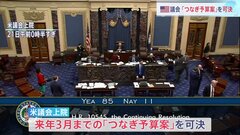 アメリカ議会、「つなぎ予算案」可決　政府機関の一部閉鎖は回避へ| TBS CROSS DIG with Bloomberg