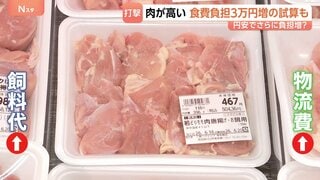 肉が高い！食卓支える「鶏肉」の価格高騰　中東情勢のあおり受け家計負担「3万円増」の試算も　さらに円安で…| TBS CROSS DIG with Bloomberg