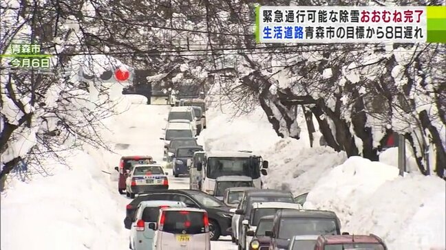 「マンパワーがいっぱいいっぱいに…」雪が降り続くなどで作業に遅れ　青森市の生活道路の除排雪は目標から8日遅れで『おおむね完了』に　一方で弘前市は「農道」除雪の経費の一部補助の事業に1000万円含む補正予算を専決処分|TBS NEWS DIG