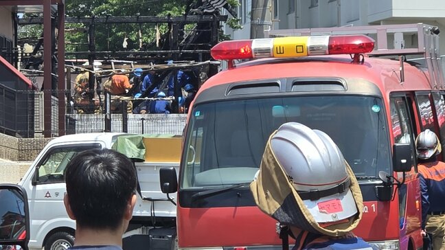 【速報】中学校付近の民家から出火・消火活動続く 山口・宇部|TBS NEWS DIG