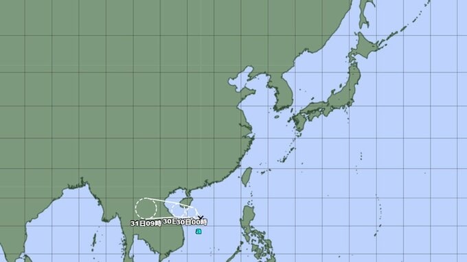 【台風情報】台風のたまご出現、今後台風14号に発達…このあとの進路と勢力は？最大瞬間風速25メートル程度になる予想　今後の全国の天気を画像で　気象庁発表　|　山形のニュース│TUYテレビユー山形