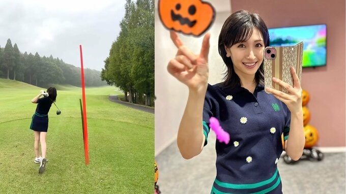 【 横山ルリカ 】 “久々ゴルフ” のドライバーショットにフォロワー感嘆「ナイスショット&ナイススタイル」|TBS NEWS DIG