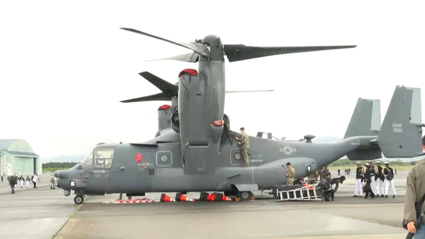 自衛隊のほか米軍の海軍・空軍・海兵隊オスプレイも エアーメモリアル