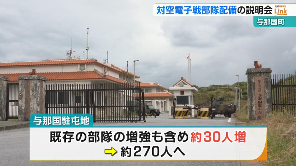 抑止力めぐる質問も　対空電子戦部隊配備へ与那国町で住民説明会　上地町長は配備を受け入れる考え