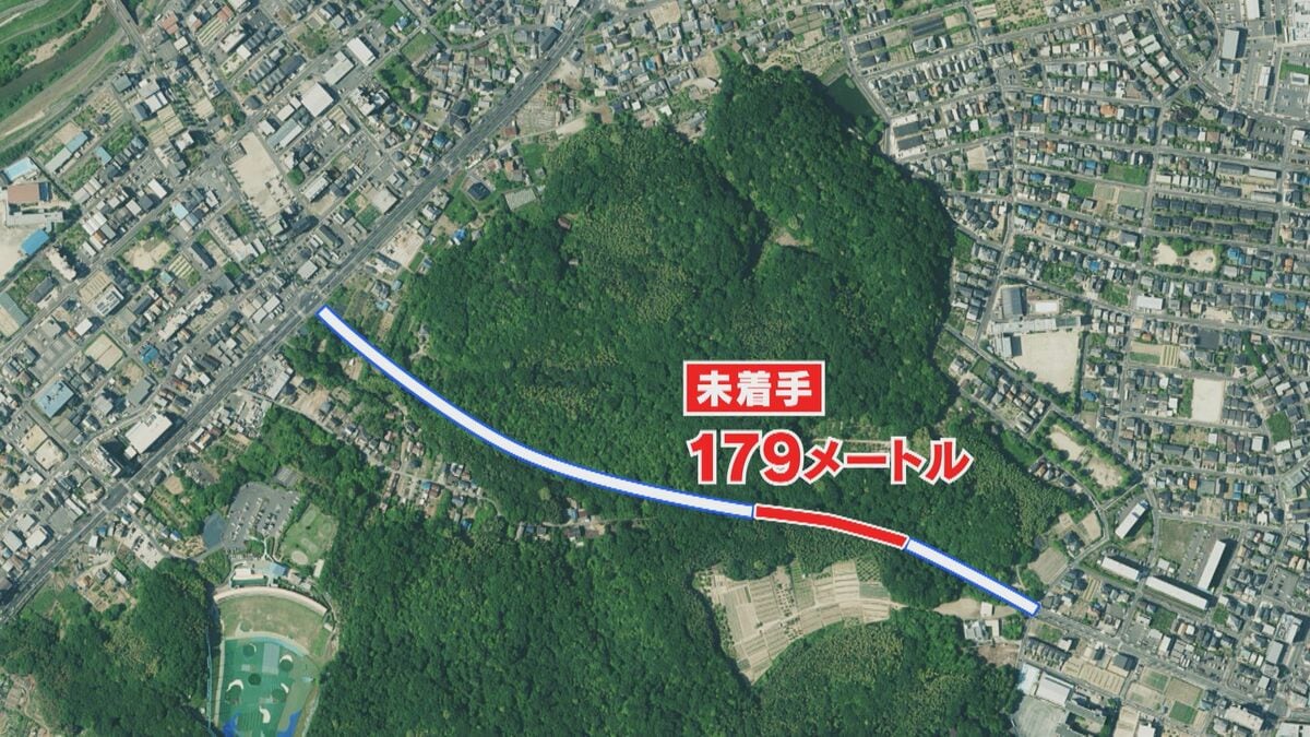 名古屋の“未完成道路” 相生山緑地の工事再開へ 河村前市長が中止し残り179ｍがそのままに…  広沢市長｢緊急車両だけでなく一般車も通れるように｣