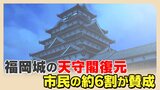 福岡城に天守閣は実在したのか復元に賛成の市民は6割 4割は分からない・反対 | 福岡のニュース|RKB NEWS|RKB毎日放送