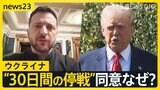 ウクライナ“30日間の停戦”同意なぜ? 「ボールはロシア側に」ウクライナとの停戦案めぐりアメリカが12日にロシアと接触へ【news23】|TBS NEWS DIG