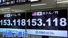 円高進行　一時1ドル＝153円台前半に　日銀の利上げ観測が影響か| TBS CROSS DIG with Bloomberg