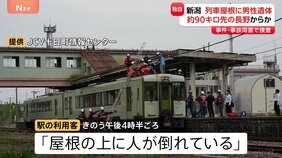 【独自】「屋根の上に人が倒れている」列車屋根に遺体　長野から新潟へ90キロ移動か　警察　事件と事故の両面で捜査|TBS NEWS DIG